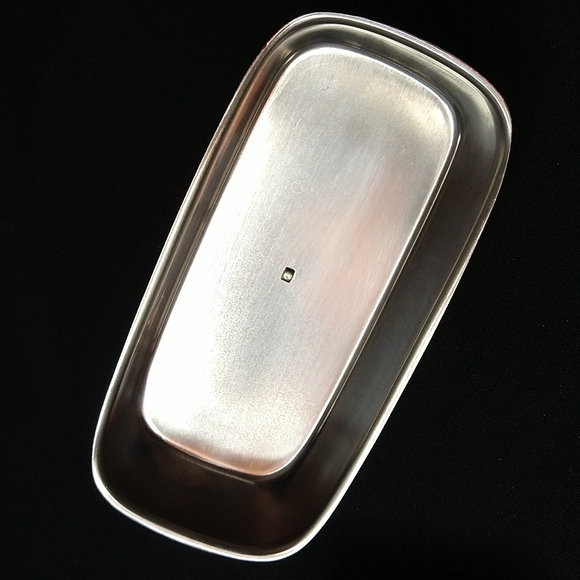 Vintage Stainless Steel Butter Dish and Lid - Picture 3 of 6